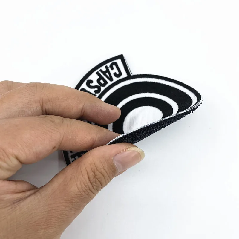 CAPSULE CORP Patches High Quality Embroidered Tactical Military Hook Loop Badge for Backpack Jacket Clothing Accessories