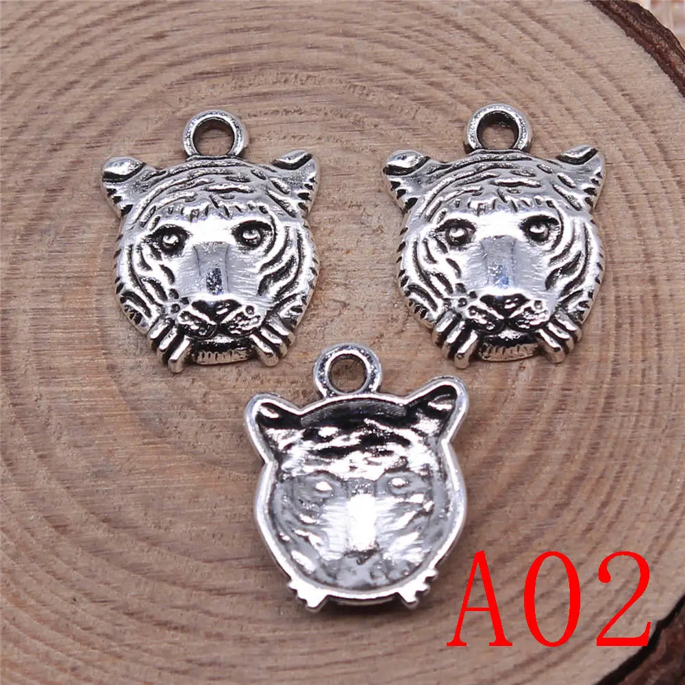 New Arrival Tiger Lion Head Charms For Jewelry Making Gifts For Women