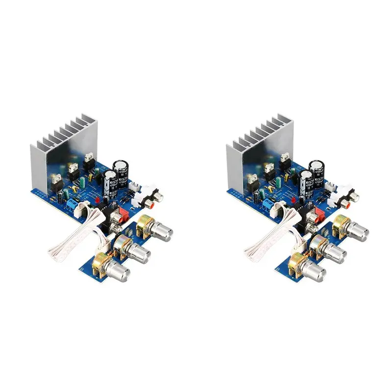 

Аудиоплата усилителя JABS-2X TDA2030 2.1 канала (15Вт+15Вт+30Вт) с выходом на сабвуфер для DIY-динамиков, двойное питание AC12-15В