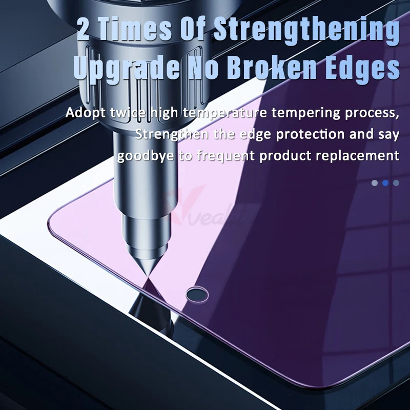 Anti Blue Light Tempered Glass For Xiaomi Redmi Note 13 13R 12 11 10s 9 Pro Screen Protector Redmi 13C 12C 10C 10A K70 K60e K50