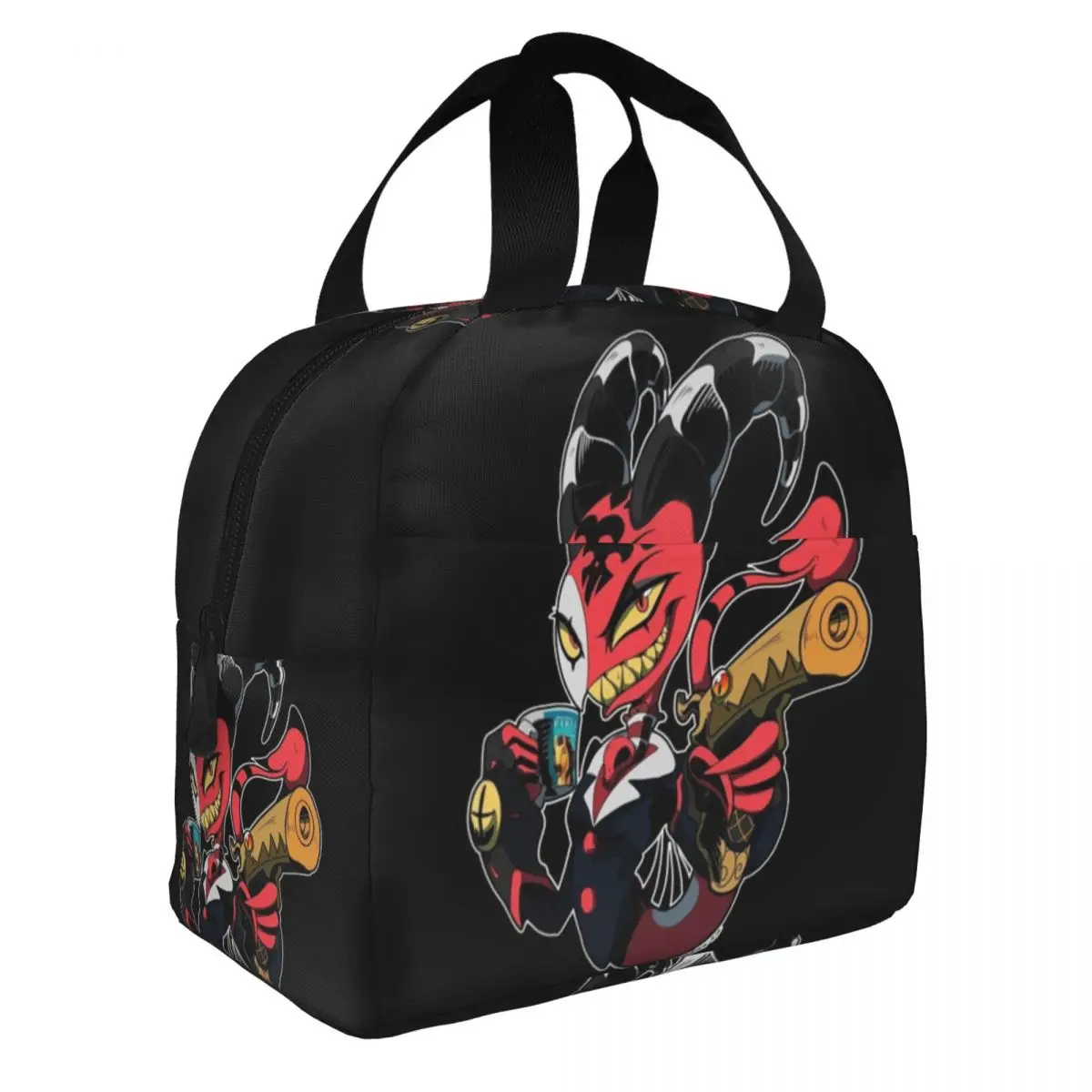 Custom Animated Anime Helluva Boss Blitzo Thermal Insulated Lunch Bags Women Resuable Lunch Tote Travel Multifunction Food Box