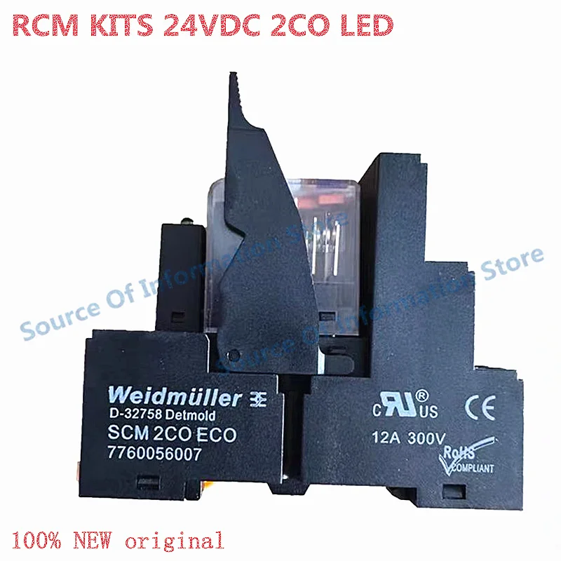 

Weidmüller RCM KITS 24VDC 2CO LED Relay 7760056027 RCM270024 for Electronics And Automation