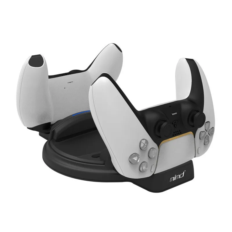 Hai Bộ Điều Khiển Sạc Dock & Tay Cầm Chân Đế Cho PS5 DE UHD Phiên Bản Đế Sạc Dock Sạc