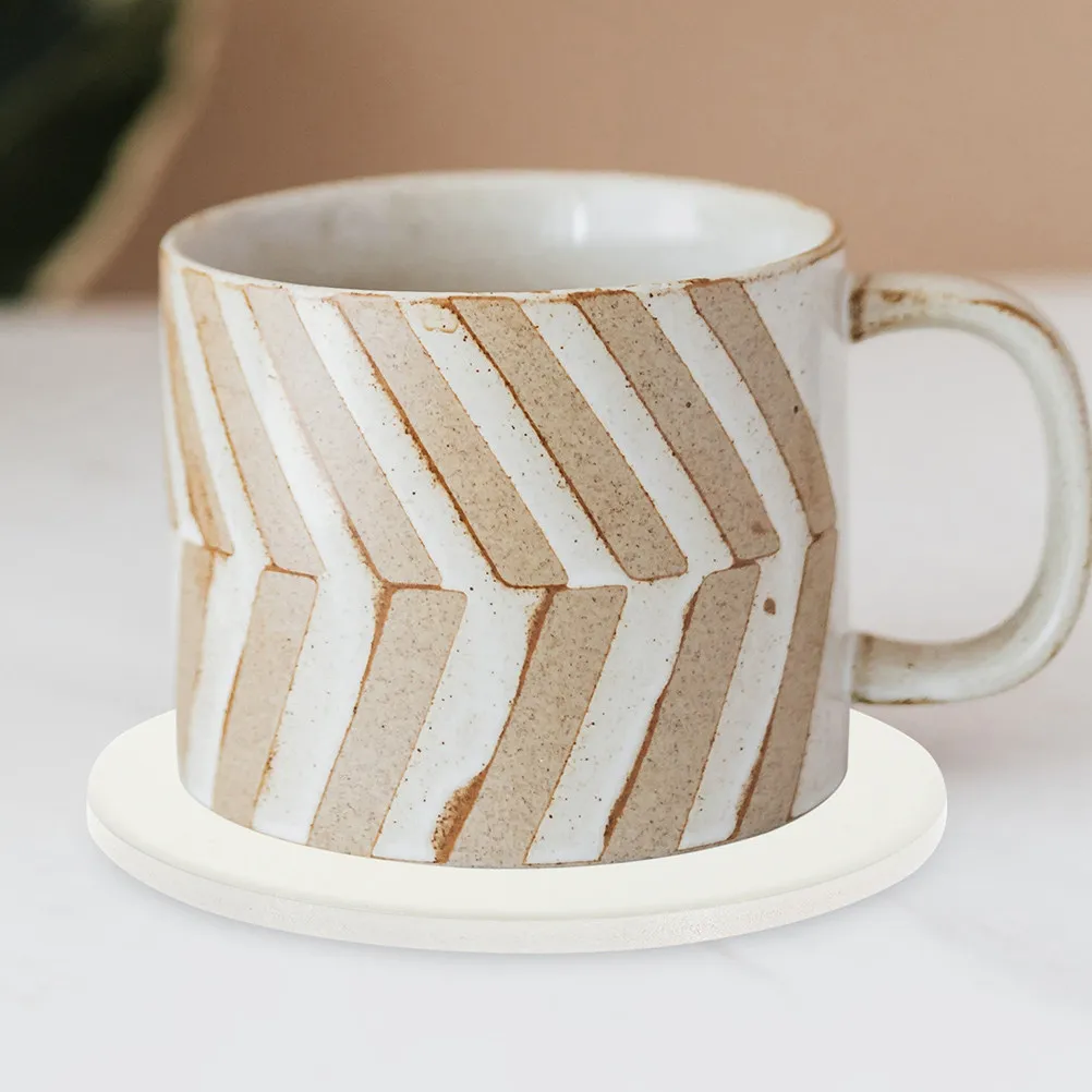 

Набор из 2 керамических подставок для сублимации, заготовки для термопереноса, гладкие, нескользящие, для домашнего декора и вечеринок, подставки под горячее