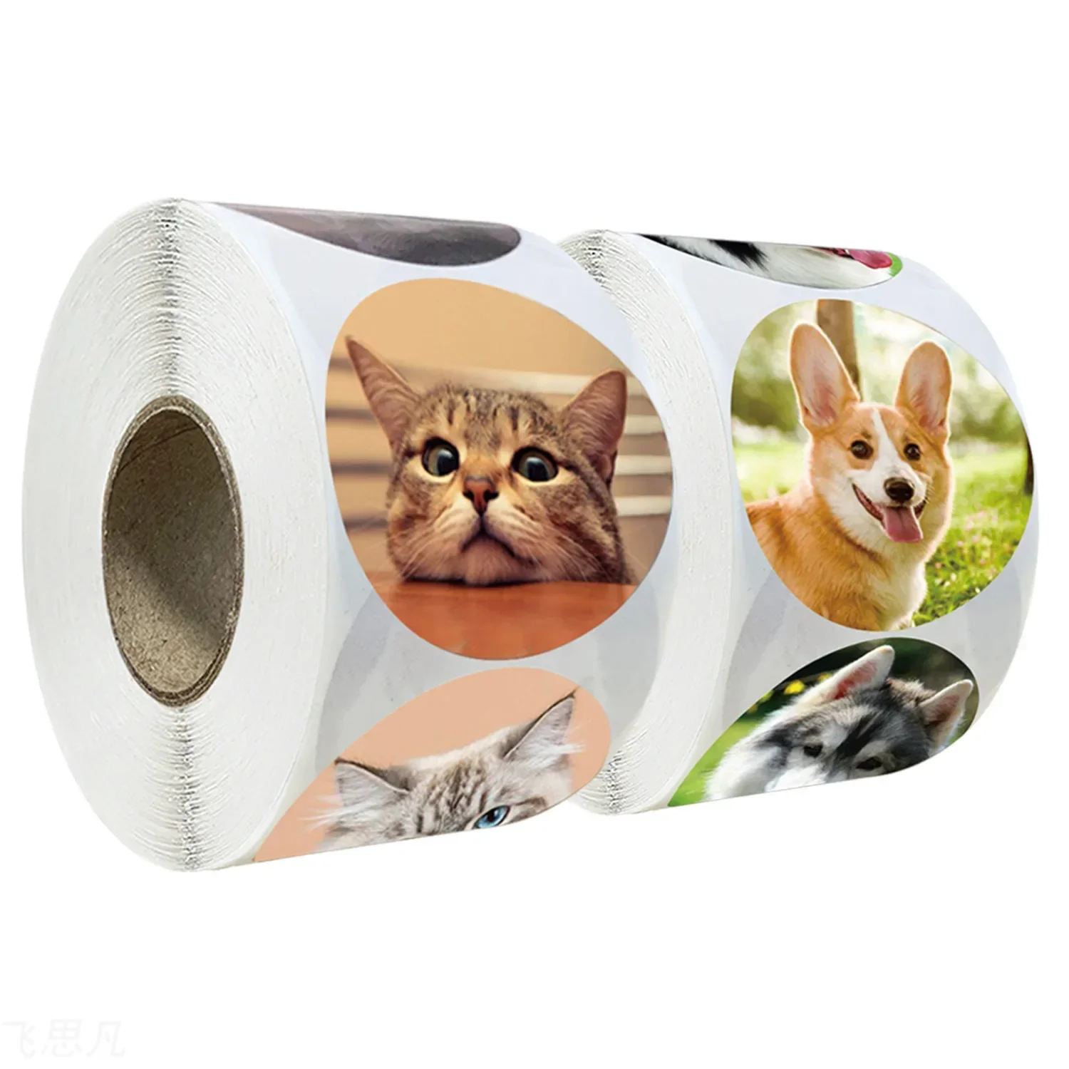 

Animal cute pet thanksgiving decoration wall sticker self-adhesive stickers 1000 rolls, 3.8 cm in size, children's toys Cute