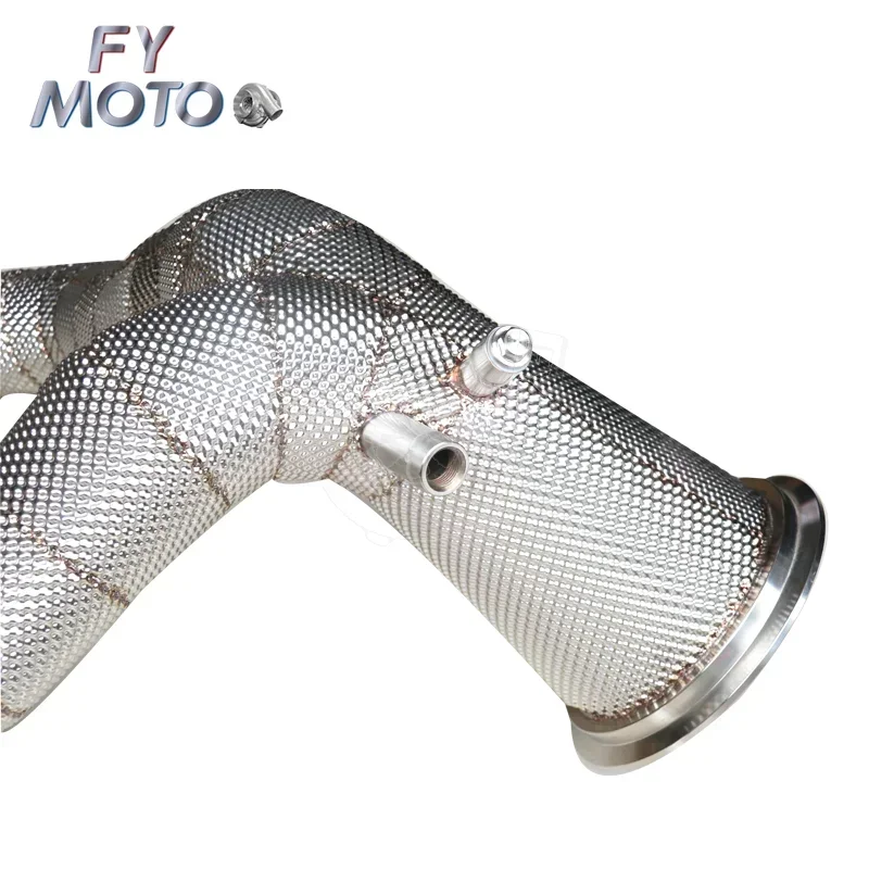 ماسورة عادم بدون قطط لـ A6 A7 C8 3.0T 2019+ مع درع حراري #5