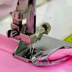 Domestic Sewing Machine Foot Presser Rolled Hem Feet Sewing Crimping Selvage Machine Presser Accessories Practical Househol C6x9