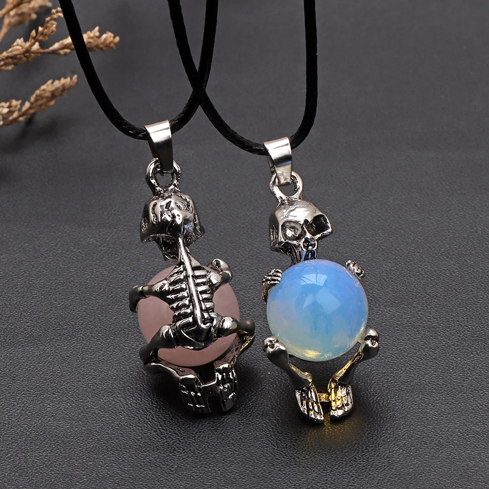Gothic Skull Necklace Jewelry Pendant Fashion Hot Charm Necklace For Men Women Punk Style Gifts NEW