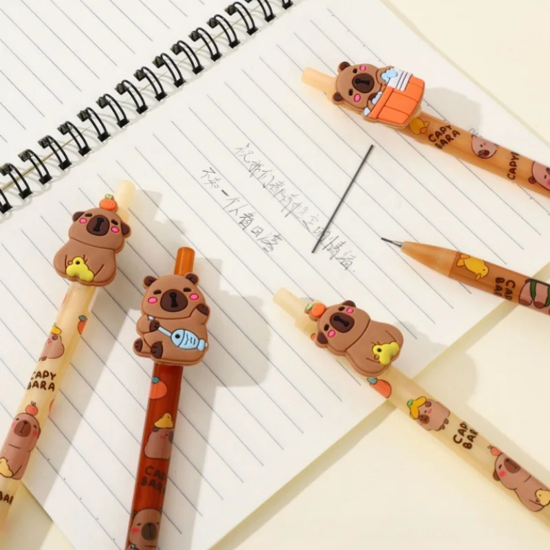 36pcs/lot Kawaii Capybara Mechanical Pencil Cute 0.5/0.7MM Drawing Writing Automatic Pen School Office Supplies - view 3