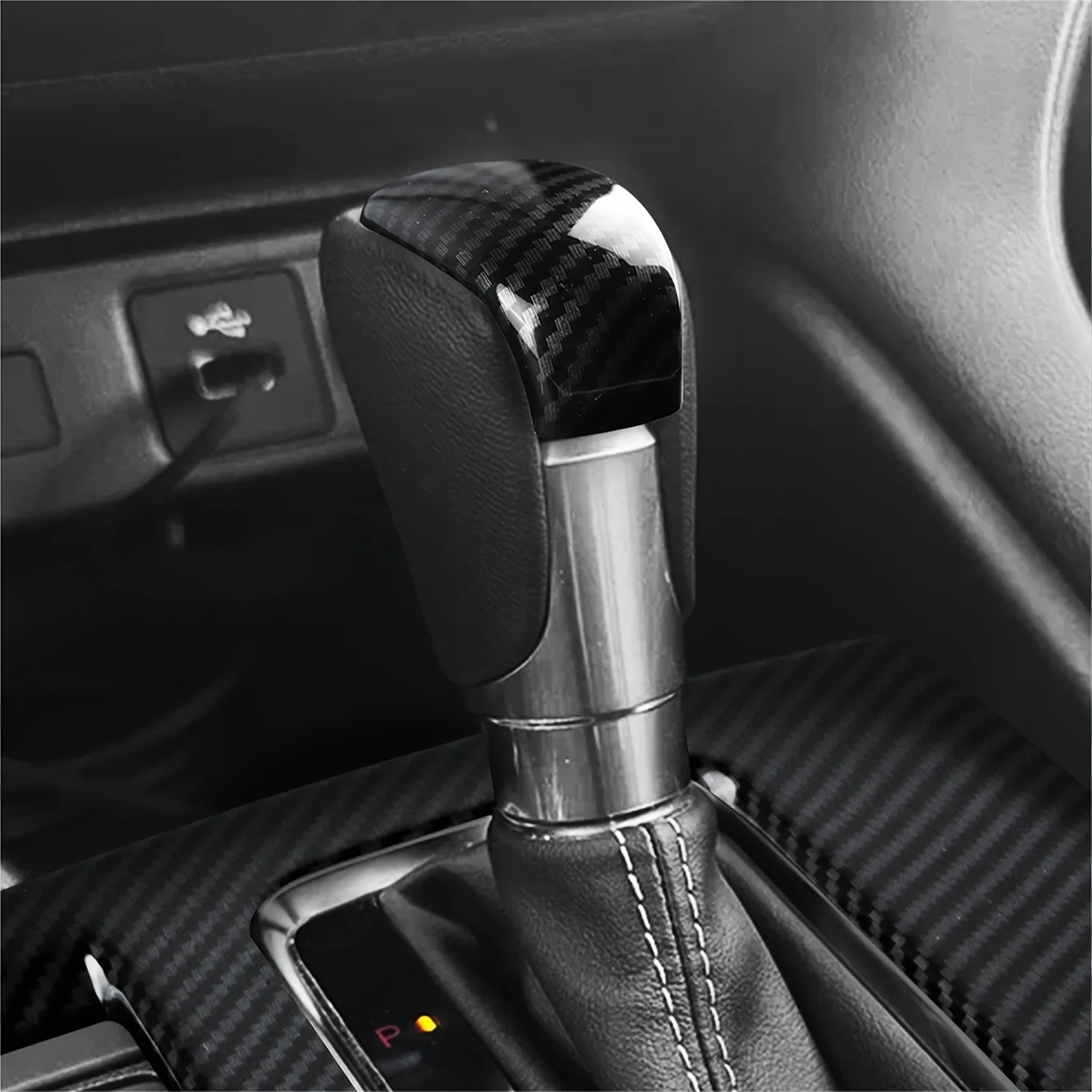 for Acura Integra 2023-2024 ABS Water Transfer Car Gear Shift Knob Protective Cover Automotive Dashboard Interior Accessories
