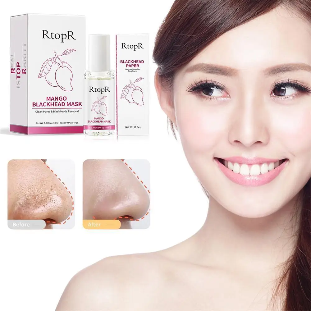 Nasal Mask Liquid OILcontrol Deep Cleansing Shrink Pore Acne Treatment Moisturizing Face Care Mask With Nasal Mask Paper