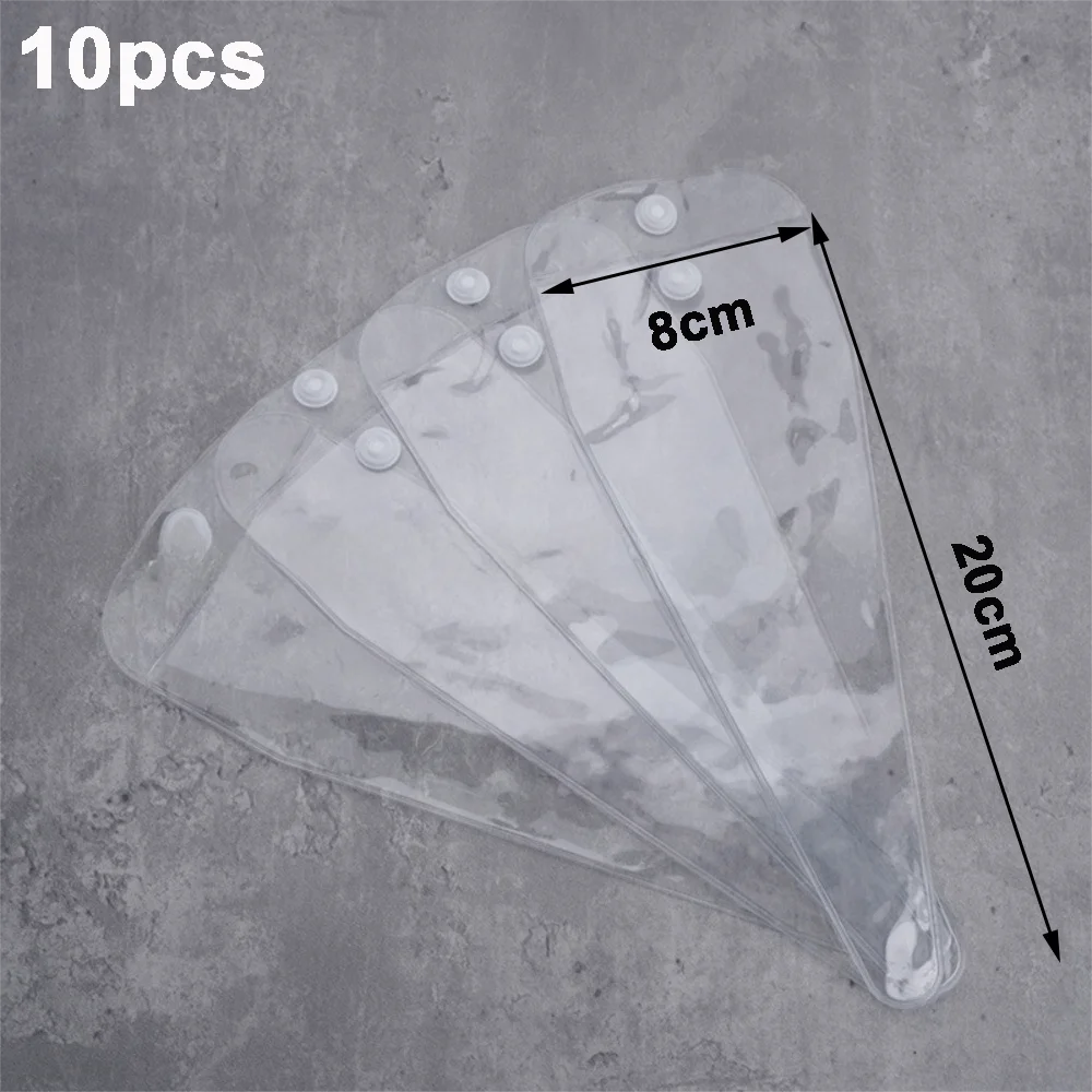 10pcs Thickened Snap-Button Hair Scissors Sleeves PVC Waterproof Disposable Scissors Bag Salon Care Accessories