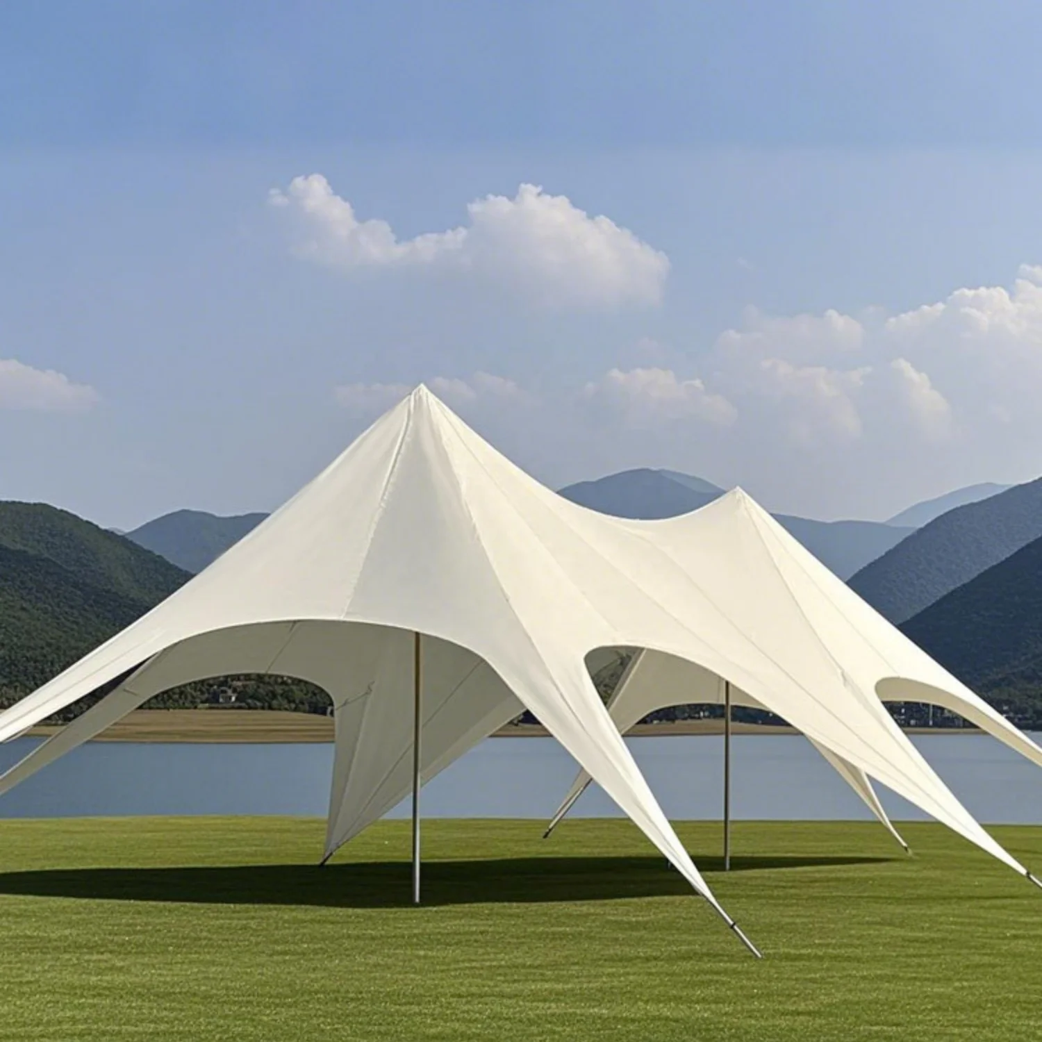 

Multi-function Waterproof Ultra-large Outdoor Garden Leisure Sunshade Tent Camping Canopy Tarp Tent Rain Fly Tent For Daily USe