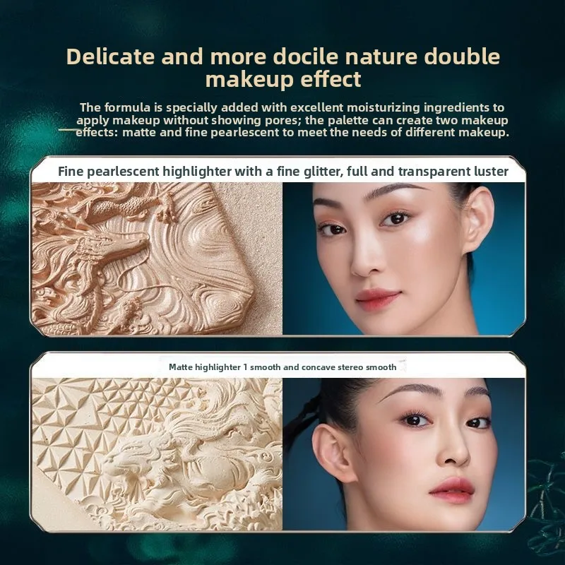 FLORASIS Gezichtspalet Neusschaduw Verfijnt Gezicht Bronzers Verheldert Poeder Blusher Hoogtepunten Oogschaduw Concealer Make-up Contour