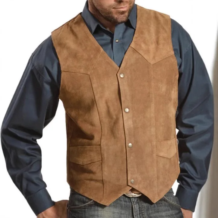 

Мужской приталенный жилет для работы, однобортный, на одной пуговице, весна-осень, модный, молодежный, 100% хлопок, без рукавов
