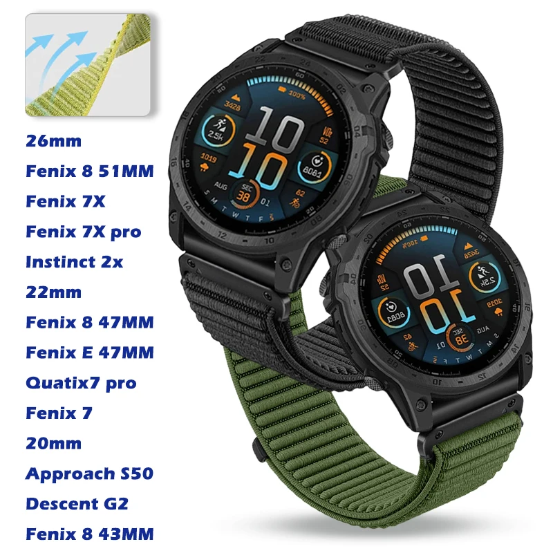 20/22/26Mm Nylon Wa… - image