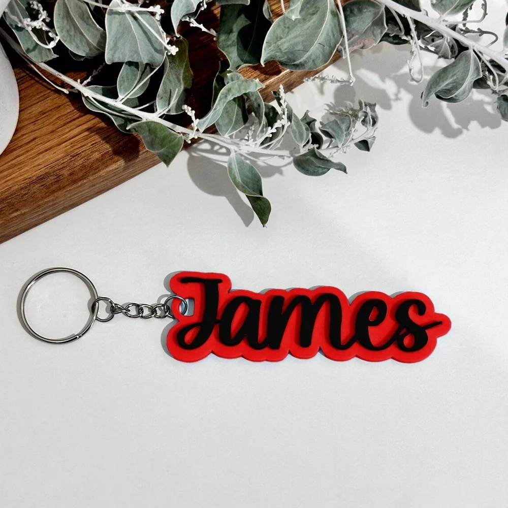 Custom 3D Printed Name Keychain, Personalised Gift