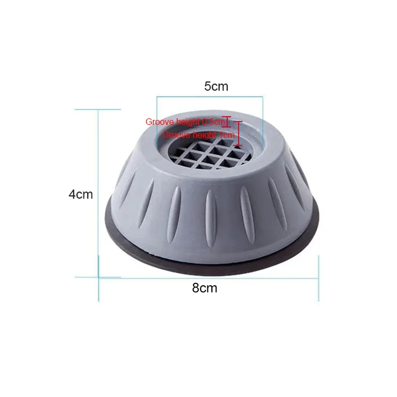 Anti Vibration Pads Washing Machine Rubber Non-slip Mats Furniture Refrigerator Noise-reducing Foot Pad Silent Dampers Stand