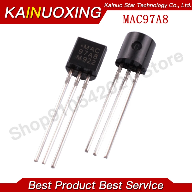 TRIAC-MAC97A8 97A8 TO-92 Triacs T .6A 600V TRIAC, 50 piezas, nuevo y original