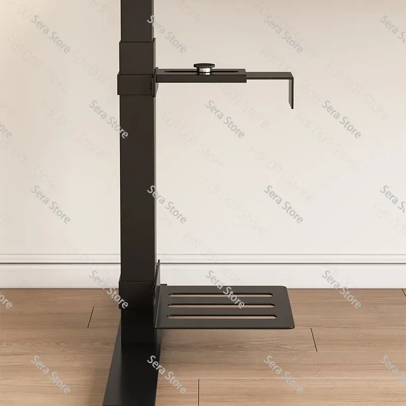 Adjustable Under Desk PC Mount Bracket Space Saving Hanging Holder Desktop Computer Mainframe Fixed Lifting Tray