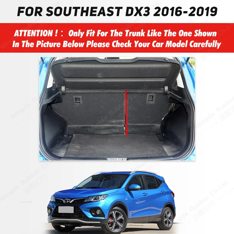 Auto Full Coverage Trunk Mat For Southeast DX3 2016-2019 18 17 Car Boot Cover Pad Cargo Liner Interior Protector Accessories