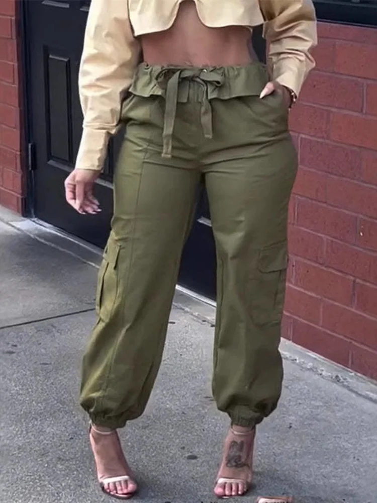Wmstar Pants Women Wholesale European American Cross Border Woman Fashion Casual Tapered Workwear Trousers Summer One Pieces