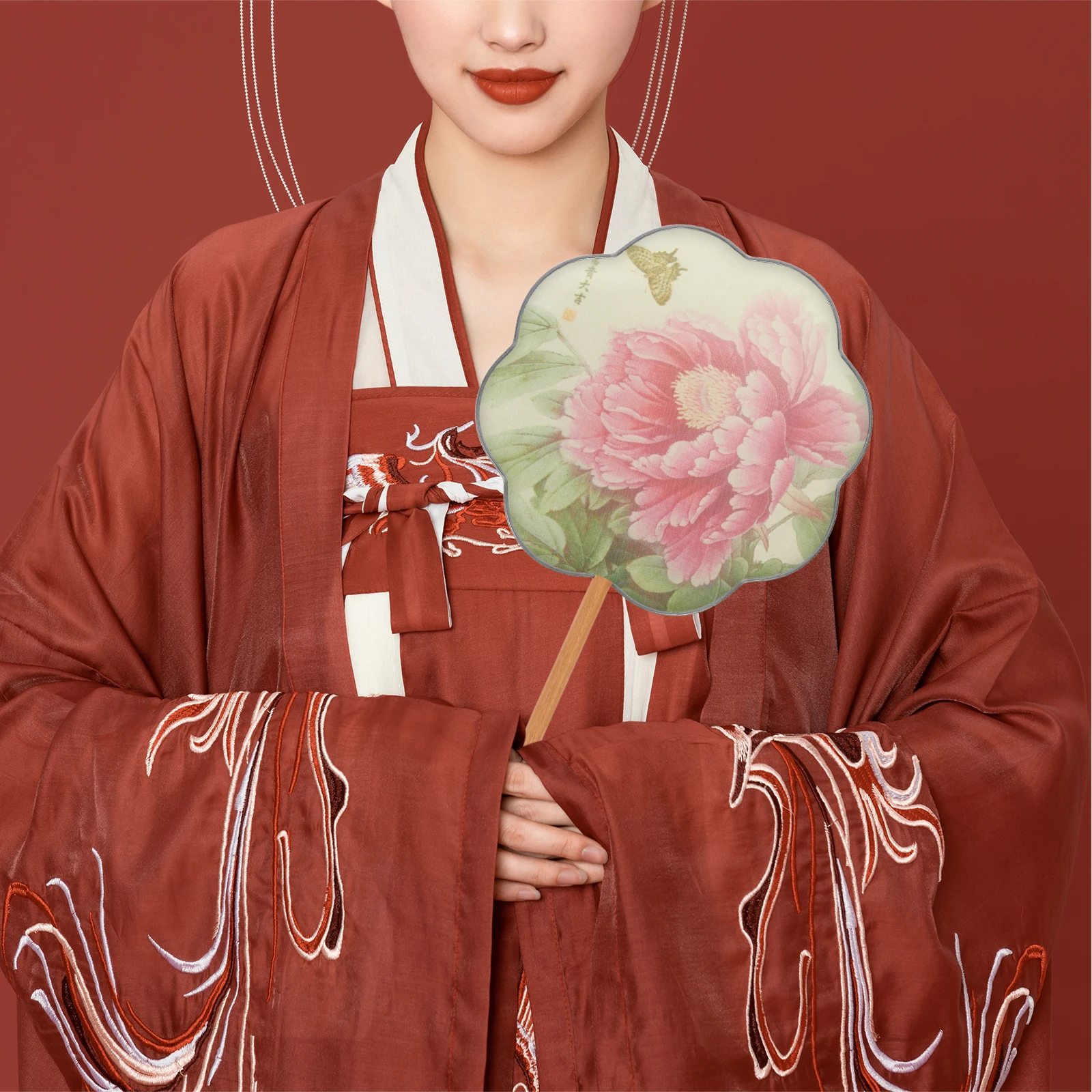 فارغة الحديد مراوح قابلة للطي 5 قطعة DIY الصينية رسمت باليد الحرفية خمر مجموعة مروحة اليد الزخرفية مروحة قابلة للطي لصالح الحفلات #2