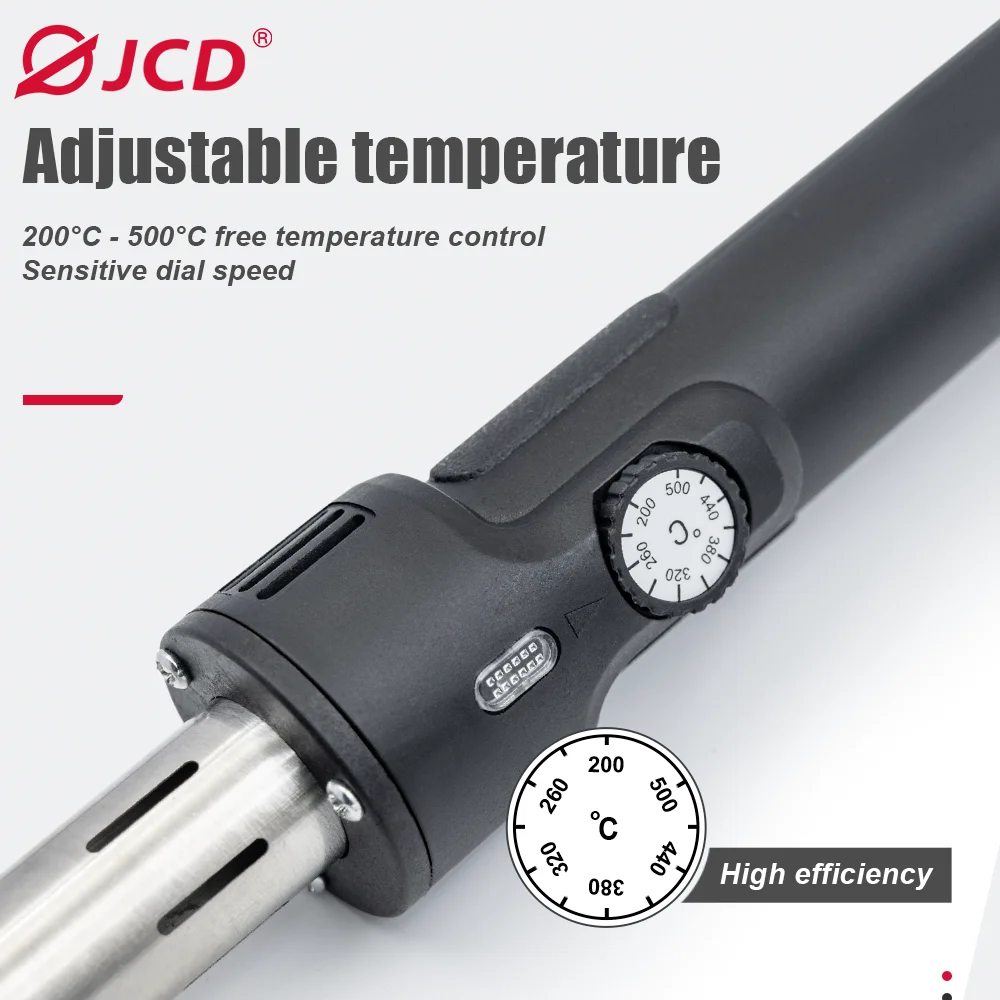 JCD электрический паяльник 300 Вт, сварочная ручка с внутренним нагревом, инструмент для ремонта, электрический паяльник с постоянной температурой