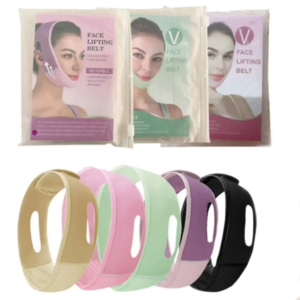 ร้อนปรับ Face Slimming STRAP สายรัดขากรรไกร Face Slimming V Face STRAP Jawline Shaper V Line สายรัดคางสําหรับ Sleeping