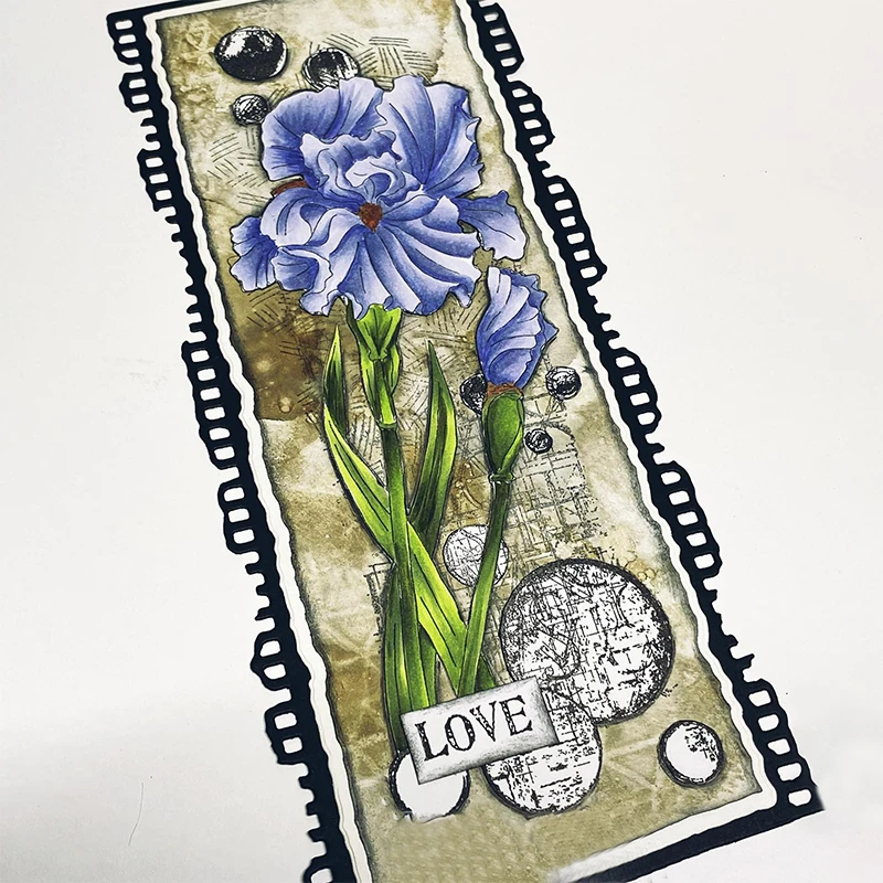 Bloom hortensja tulipan róża przezroczysty znaczek kwiaty tło Diy Scrapbooking/album fotograficzny dekoracyjne rękodzieło przezroczyste znaczki 2022