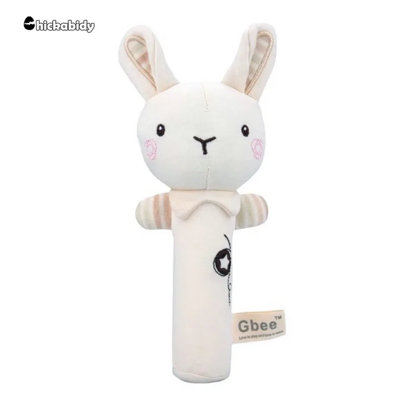 Newborn Baby RattlesRabbit Bear Grab AbilityTraining Toys Infant StrollerBed Hanging Bell PlushDolls Baby Birthday GiftToyS