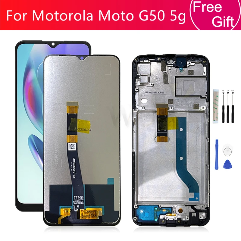 

Для Motorola Moto G50 5g ЖК-дисплей сенсорный экран дигитайзер в сборе для Moto G50 5g экран детали для замены