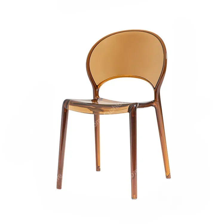 Balcony, plastic, outdoor dining chairs, living room that conforms to ergonomics, transparent floor minimalist