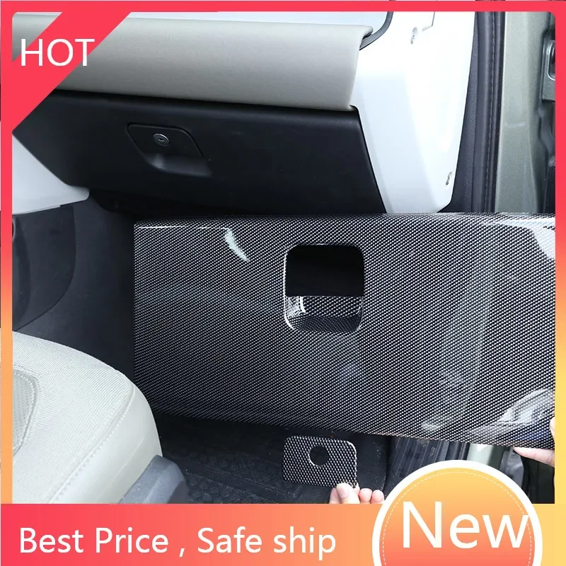 For Land Rover Defender 110 2020-2022 Car Co-Pilot Glove Box Decorative Panel ABS Carbon Fiber Car Interior Accessories jj