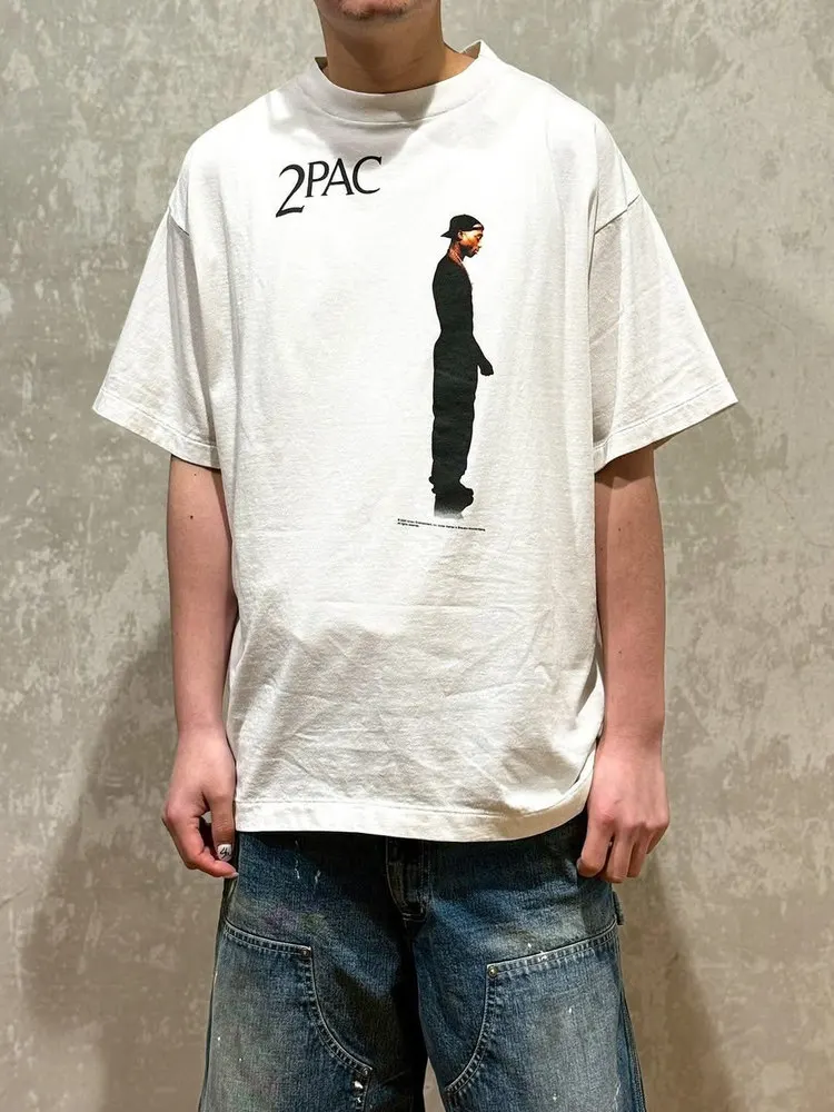 

Футболка American Street Saint 2PAC в стиле рэп-певца, винтажная, с круглым вырезом, свободного кроя, с коротким рукавом, молодежная, трендовая, хлопковая, цветная