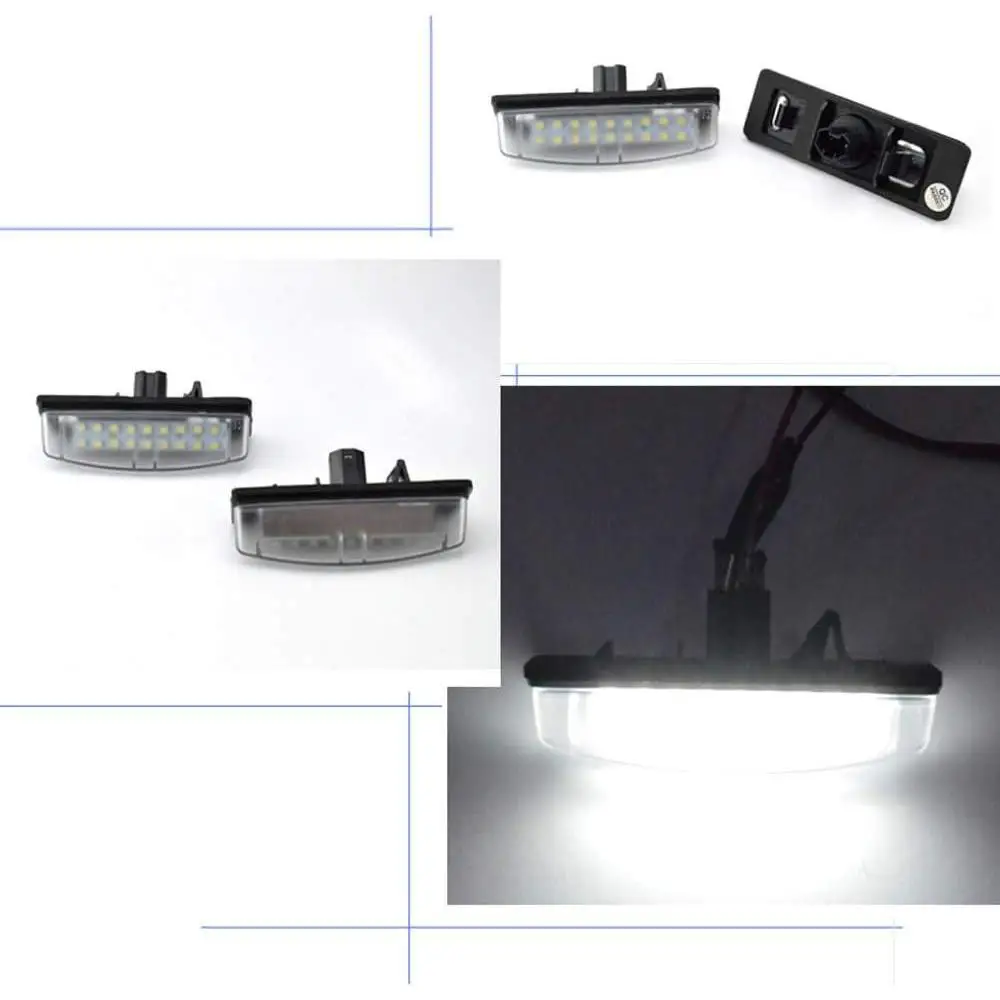 For Toyota Camry/AURION 07 Black 1.68W 0.14A 12V 6500K  License Plate Light view 3
