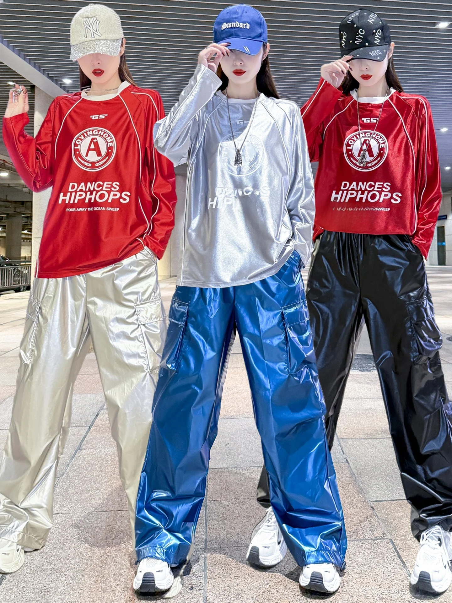 

Modern Dance Performance Outfit Women's Adult Sparkling Gymnastics Group Performance Sportswear Set Chinese Stage Costume