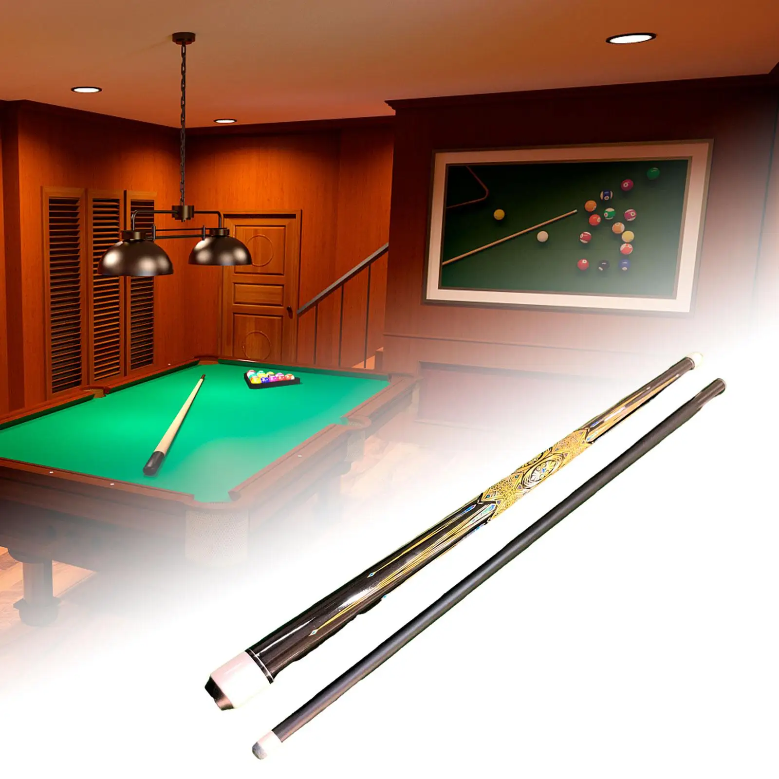 57 inch Portable Lightweight Cue for Pool Table Pool Cue for Billiard Player
