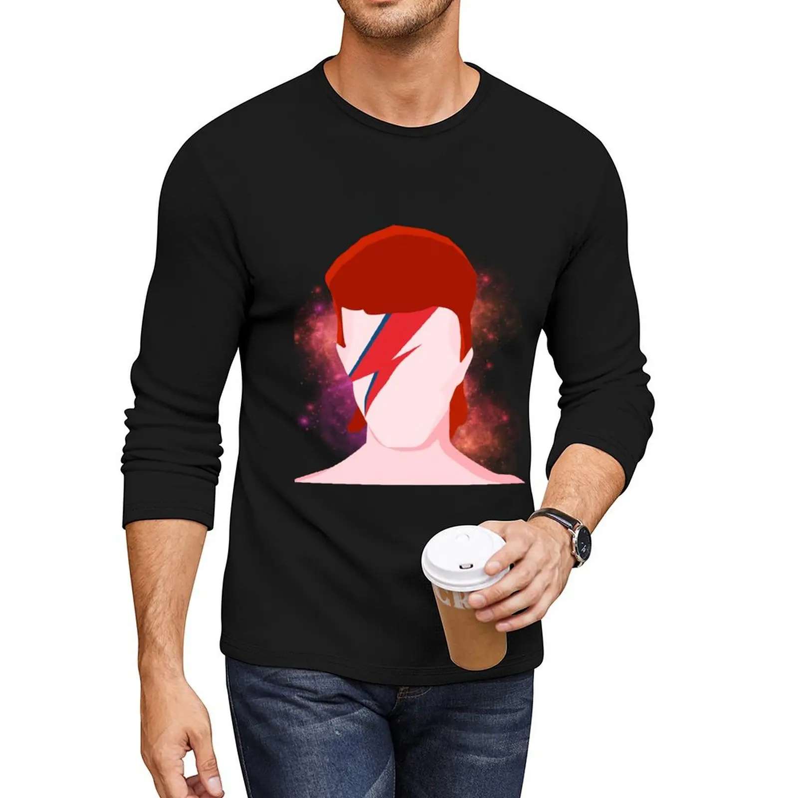 Ziggy Stardust Long T-Shirt custom t shirts design your own kawaii clothes black t shirts oversized t shirt shirts for men