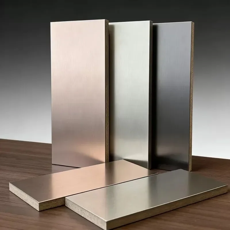 Liquid metal cabinet door LX feeling phantom pet door panel custom high-grade eb paint surface anti-scratch osb cabinet