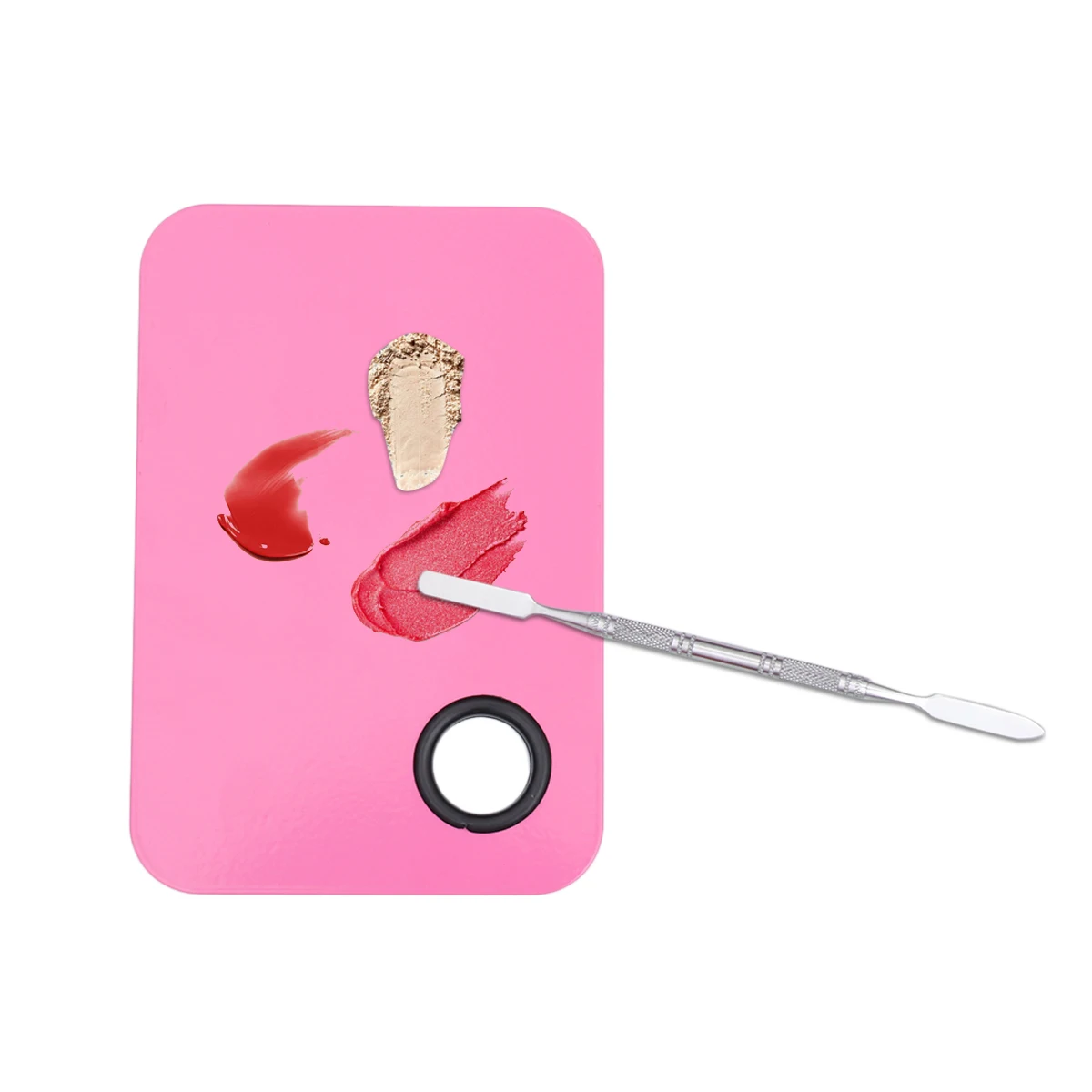 

2 Sets Palette Nail Paint Painting Color Tray Stainless Steel Art Watercolor