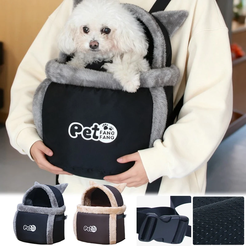 

Portable Winter Warmth & Dog Backpack- Small Dog Backpack Carrier-Ideal for Travel & Outdoor Shopping for Small Cats and Dogs