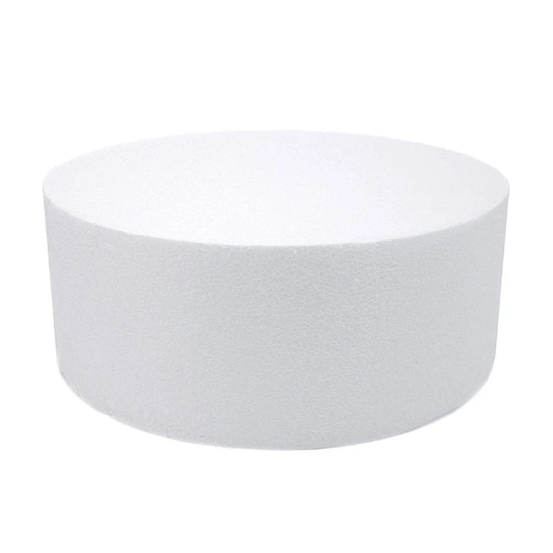 Cake Round Straight Polystyrene Decoration Icing Sugarcraft Fake DIY