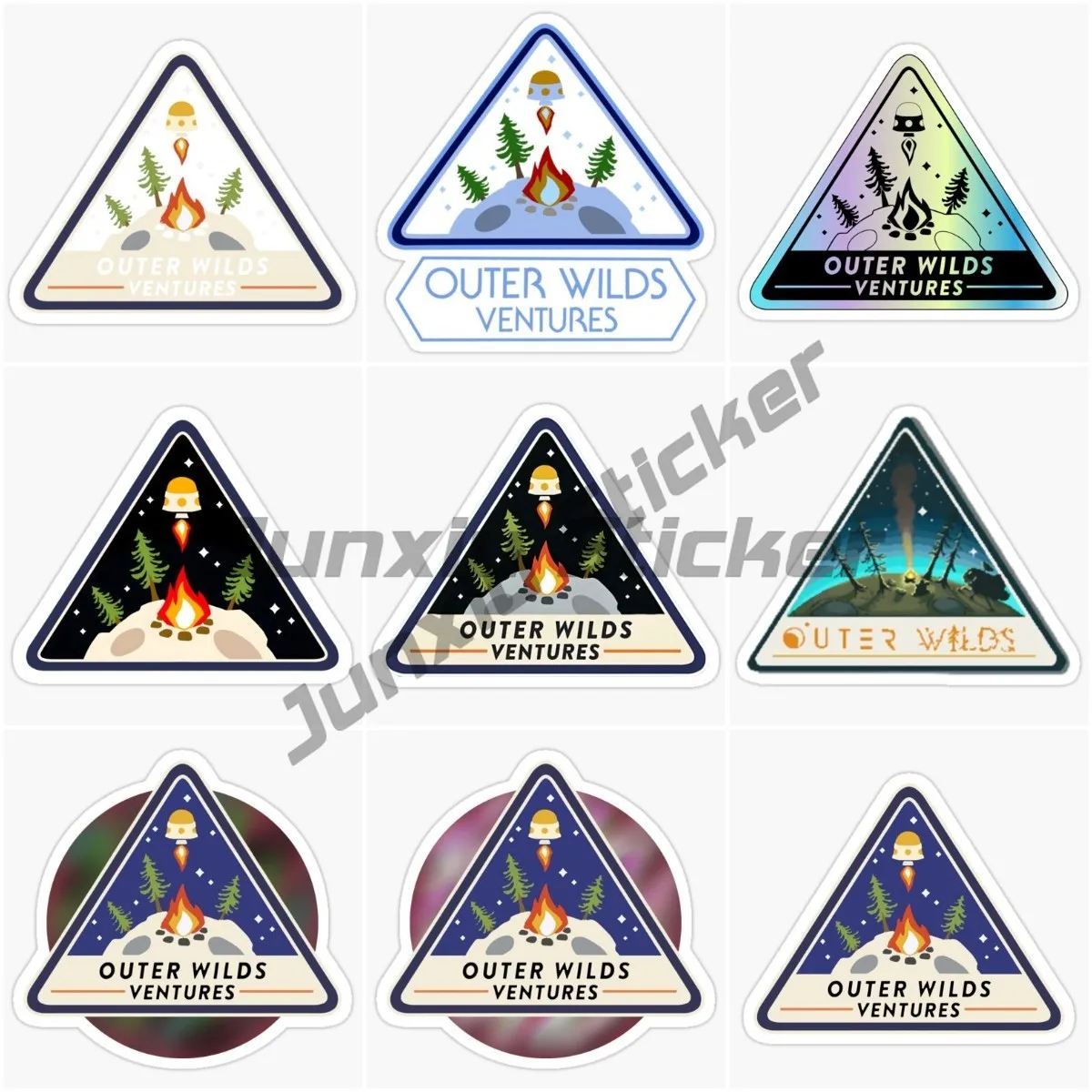 

Outer Wilds Ventures Car Stickers Scratch-Proof Decal for SUV Window Car Bike Vinyl Self-adhesive Decorative Decal Waterproof Kk