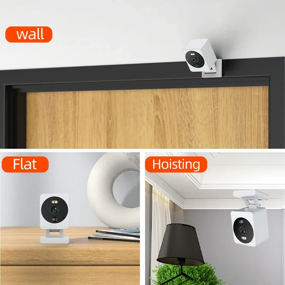 Mini Outdoor Tuya Wifi Beveiligingscamera 5mp Hd Bewegingsdetectie Kleur Nachtzicht Draadloze Cctv Bewakingscamera Waterdicht