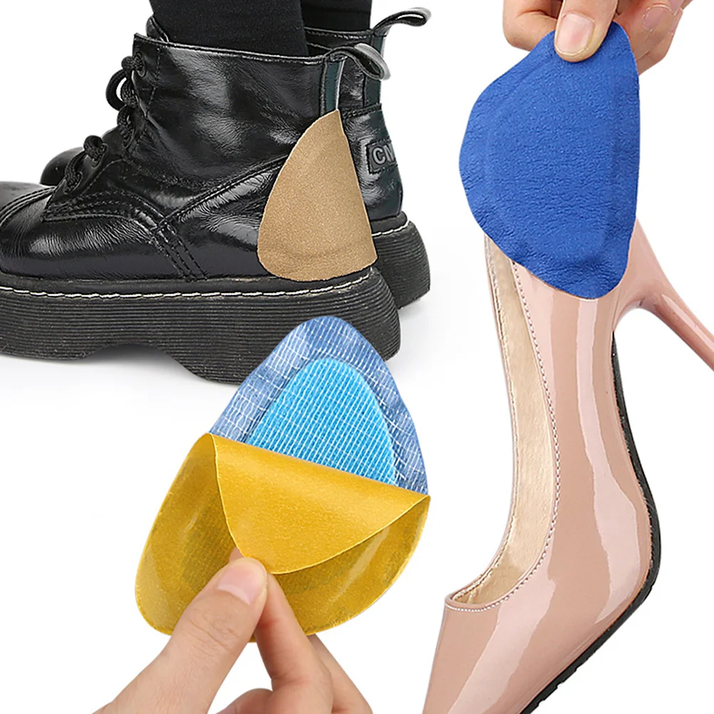 

5 Pairs Follow up Supple Heel Cushion Inserts Wear-resistant Liners Pads for Boots Shoes Protectors Invisible