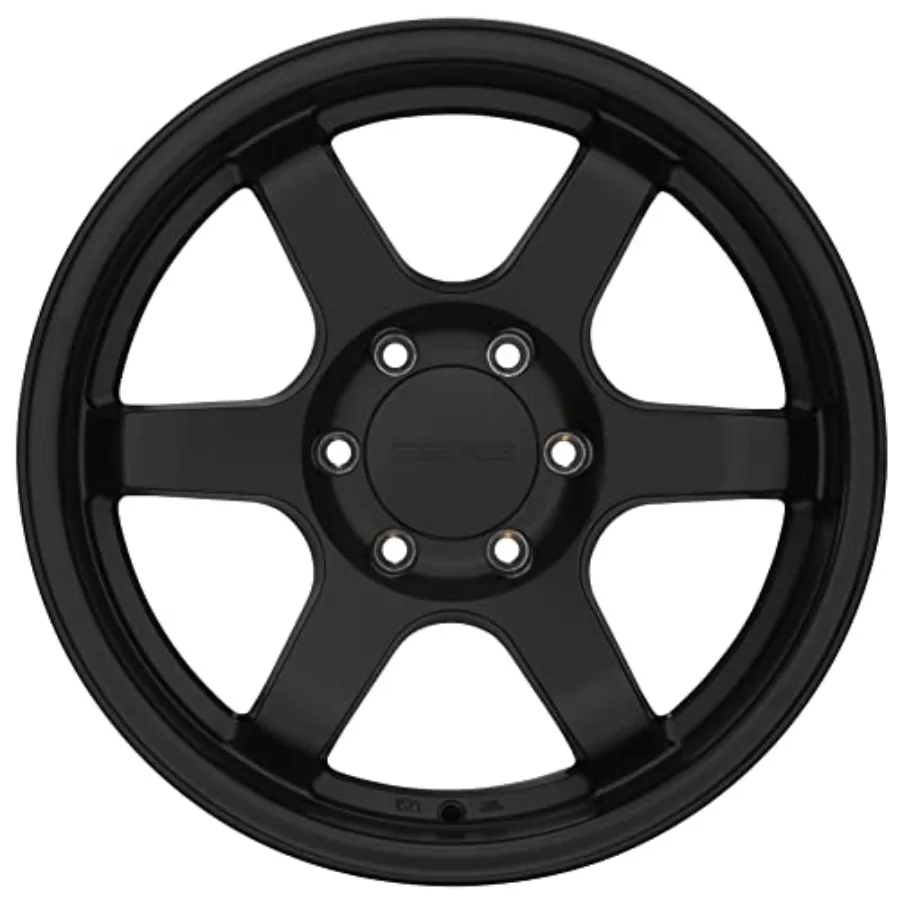 17 Inch TE37 Style Truck Wheels Matte Black 17X8.5 Bolt Pattern 6-139.7 -10mm Offset 106.1 Bore for SUV Off-Road Applications
