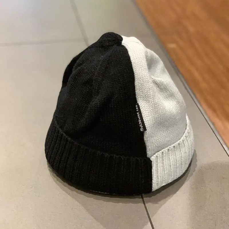 قبعة صغيرة متطابقة تمامًا، قبعة صوفية، قبعة متماسكة بألوان متطابقة لصديقك وصديقتك #4