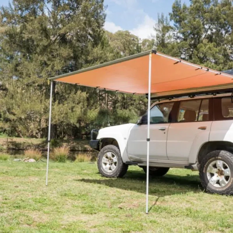 New Arrivals Retractable Camping Accessories Suv Car Roof 1.4M*2.0M Side Box Caravan Tent Attached To Van Best Roof Rack Awning