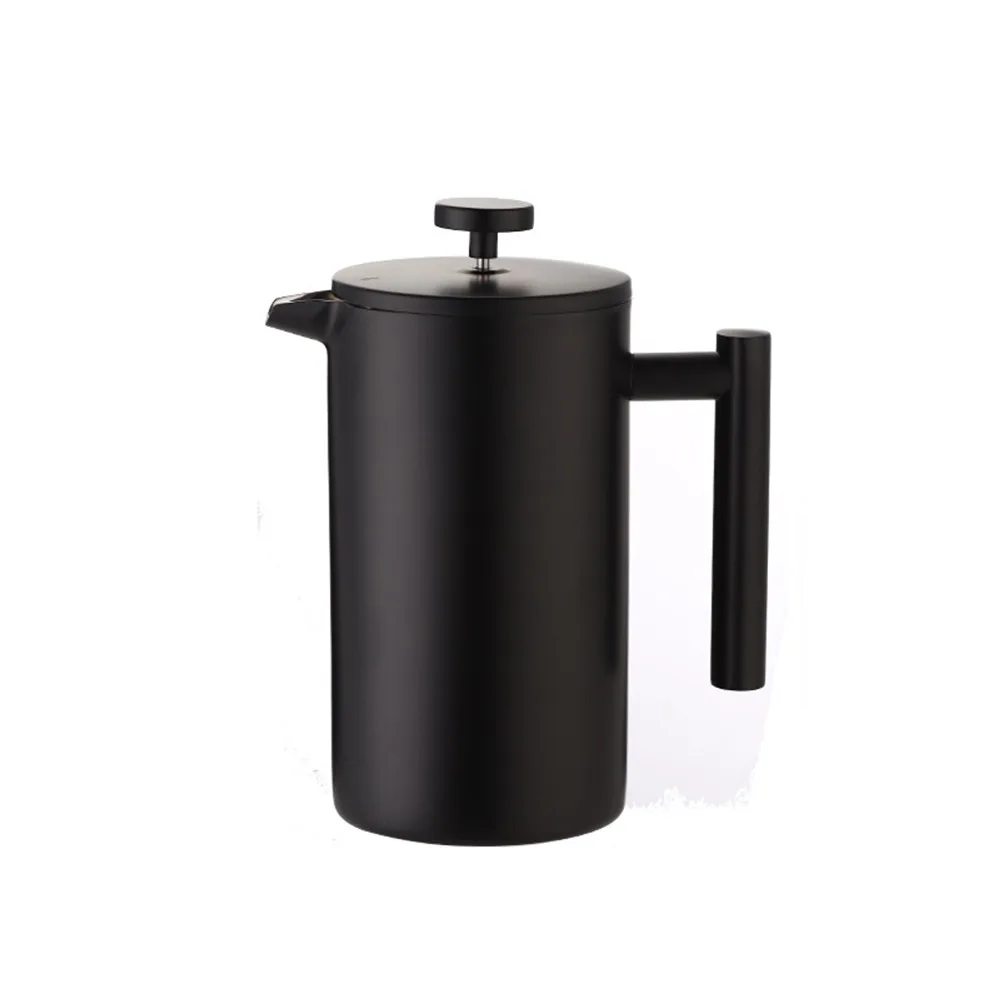 350/600/800/1000/1500ml French Press Coffee Maker Double Wall Filtration System Insulated Coffee Pot Heat Resistant